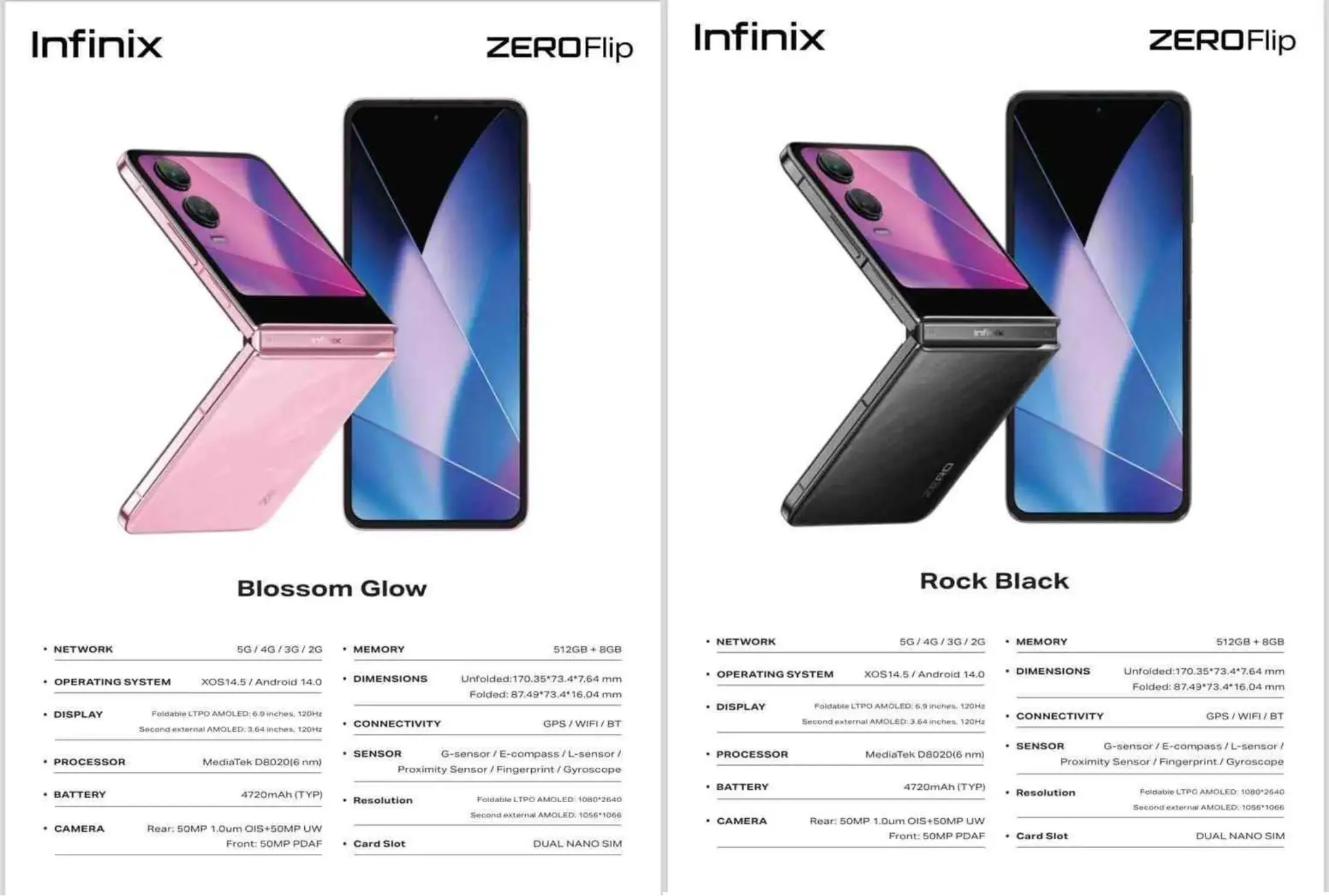 هاتف Infinix Zero Flip 5G سيحصل على كاميرات مزدوجة بدقة 50 ميجابكسل ودعم GoPro ووضع AI Vlog 8 Infinix Zero Flip 5G