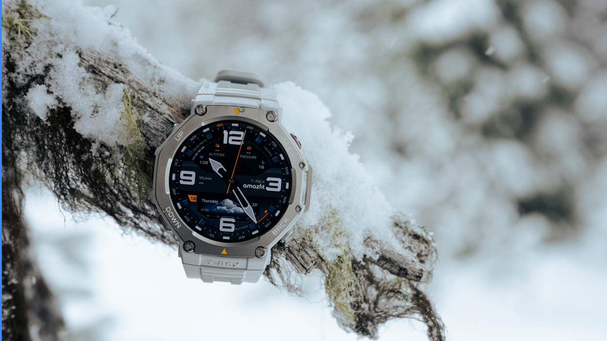 Amazfit تُحدث ساعتها الذكية T-Rex 3 بألوان جديدة وسماعات أذن مجانية 7 Amazfit T Rex 3 Haze Grey