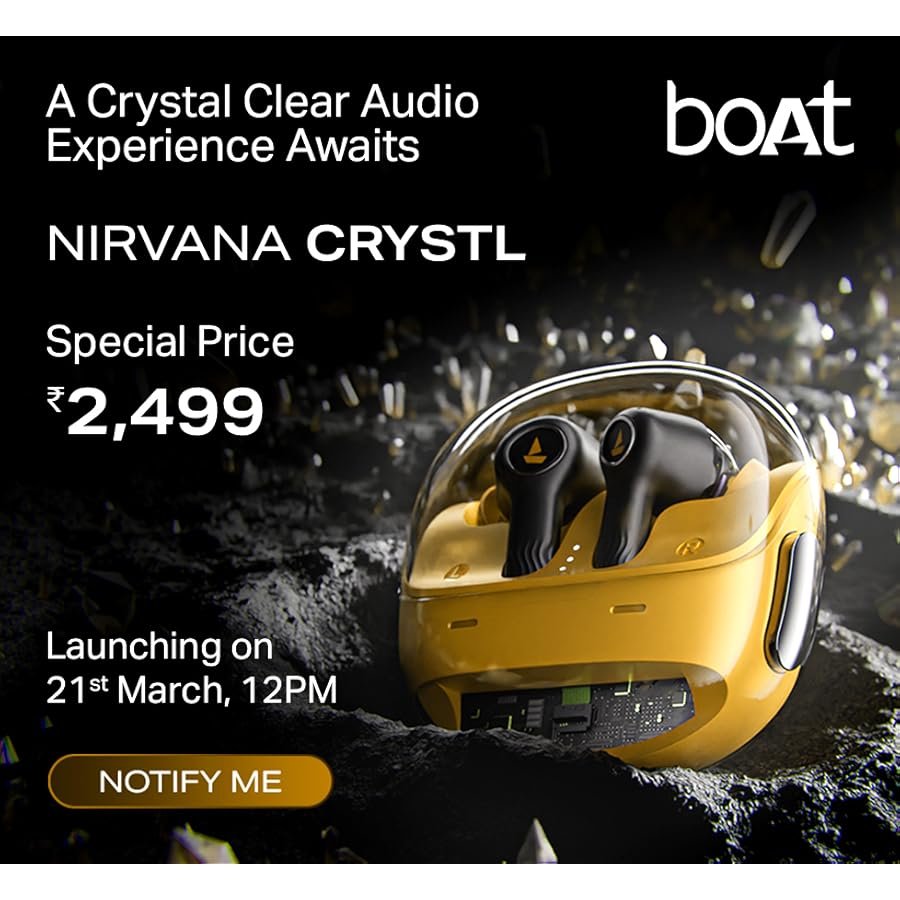 سماعات الأذن Nirvana Crystal من boAt تُطرح في 21 مارس: إلغاء الضوضاء النشط، تشغيل لمدة 100 ساعة بسعر 2499 روبية هندية 2 Nirvana Crystal