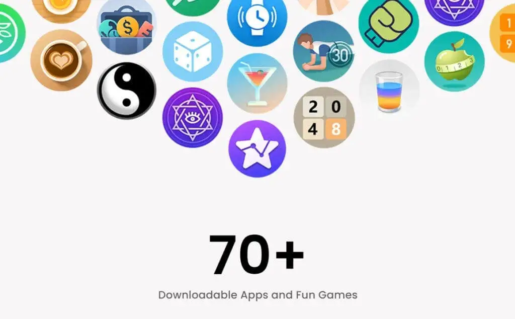 إطلاق Amazfit Bip 5 Unity كساعة ذكية رخيصة الثمن بمميزات أساسية 12 Downloadable apps 1024x634 1