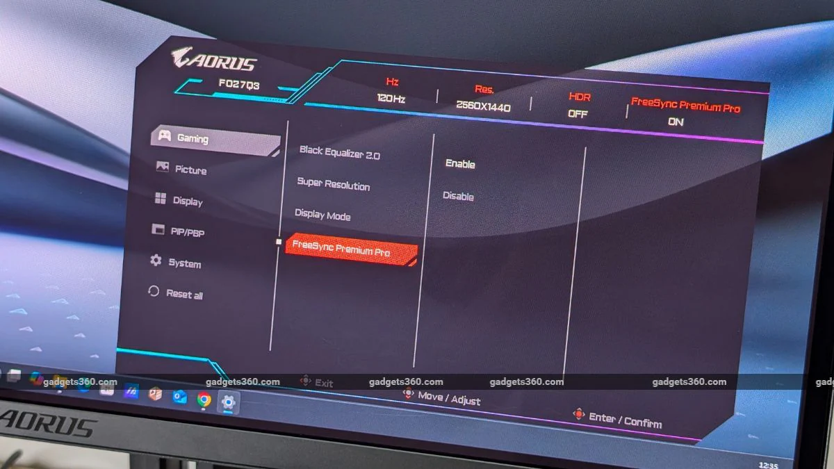 مراجعة شاشة Gigabyte Aorus FO27Q3: متعة لعشاق الألعاب 11 Gigabyte Aorus FO27Q3 review7 1738505687769
