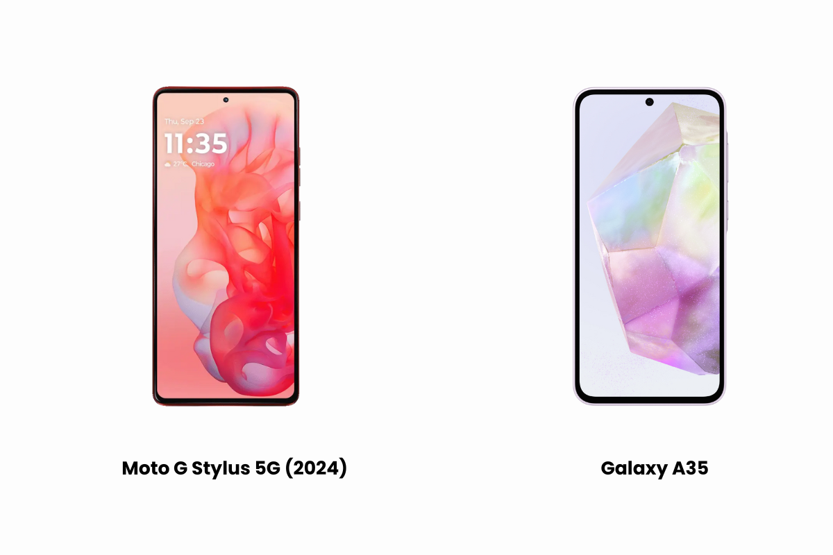 Moto G Stylus 5G (2024) مقابل Samsung A35 - أيهما يقدم أفضل قيمة مقابل أموالك؟ 10 Moto G Stylus 5G 2024 vs Galaxy A35 screen