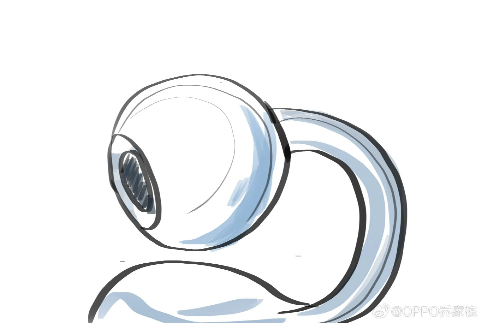 تم الكشف عن تصميم Oppo Enco Clip، ومن المتوقع ظهوره لأول مرة مع سلسلة Reno 14 في مايو 10 Oppo Enco Clip