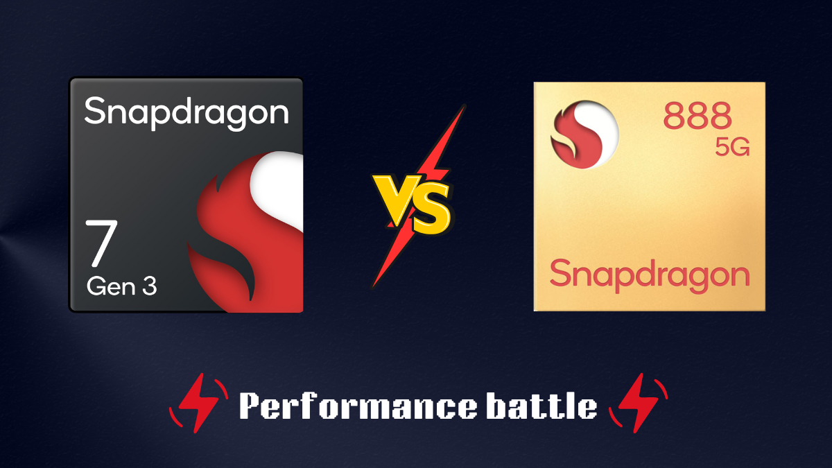 Snapdragon 7 Gen 3 مقابل Snapdragon 888: مواجهة قياسية 7 Snapdragon 7 Gen 3 مقابل Snapdragon 888