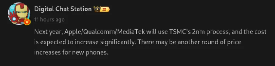 البعد 9500 يصل إلى 4M+ على AnTuTu؛ سيتم بناء Snapdragon 8 Elite 3 وDimensity 9600 على عقدة 2nm 9 Snapdragon 8 Elite 2 and Dimensity 9600 on 2nm node