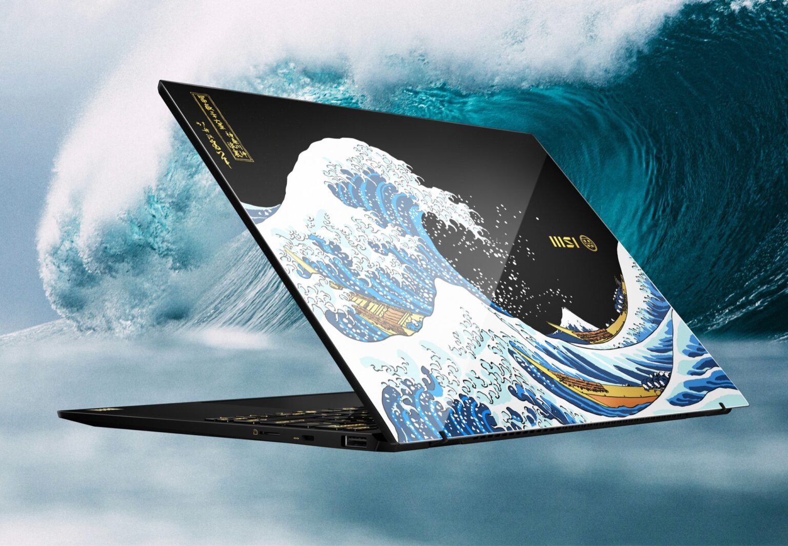 MSI تكشف النقاب عن Prestige 13 AI+ بتصميم Great Wave من Hokusai وأداء Intel Core Ultra 9 9 Prestige 13 AI+
