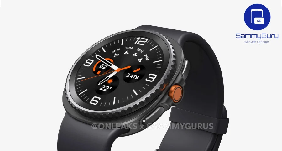 تسريب صور لساعة Samsung Galaxy Watch 8 Classic بتصميم جديد 3 صور لساعة Samsung Galaxy Watch 8 Classic
