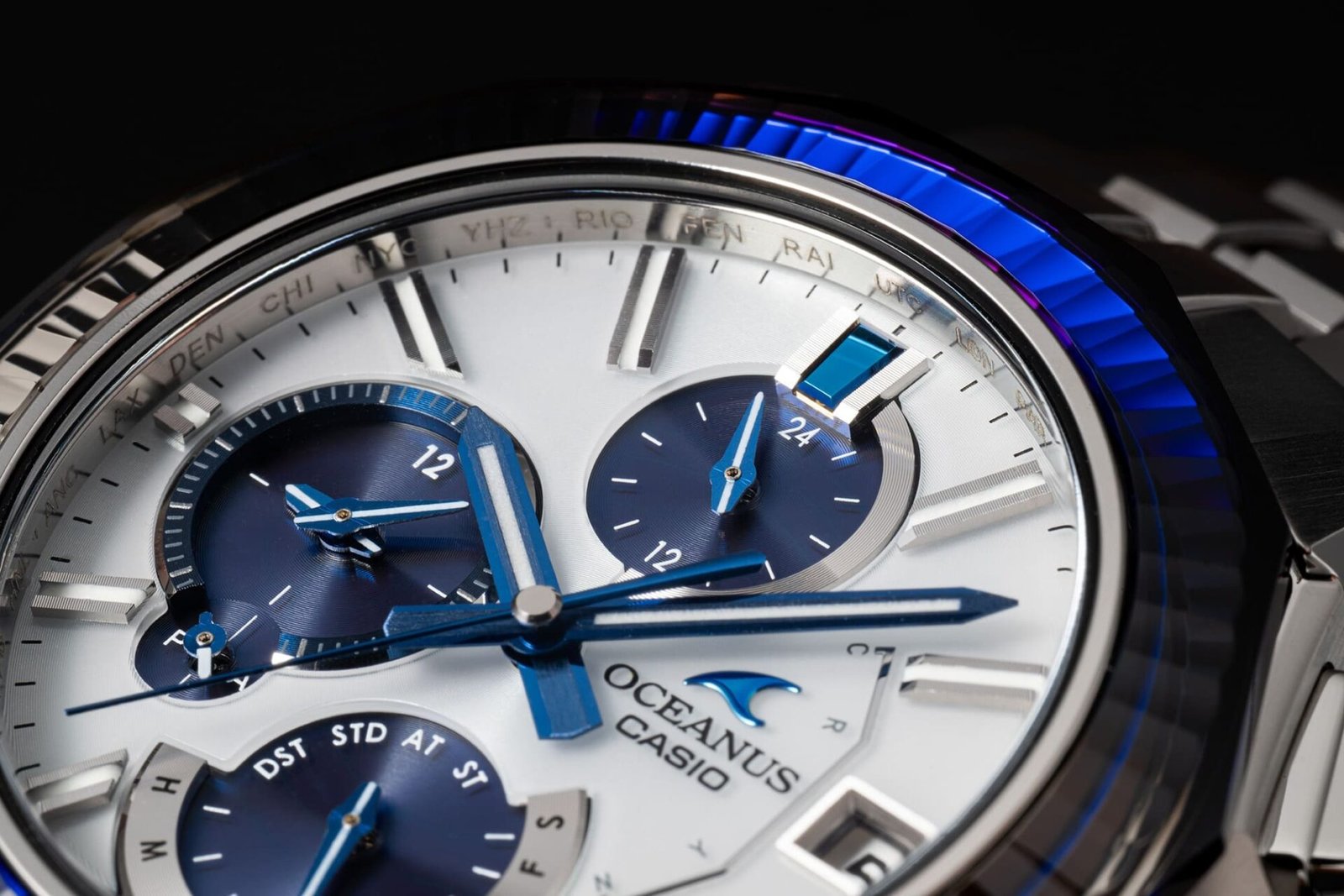 تم الإعلان عن ساعة كاسيو أوشينوس مانتا OCW-S6000PB بإطار من الياقوت وهيكل من التيتانيوم 8 ساعة كاسيو أوشينوس مانتا OCW S6000PB