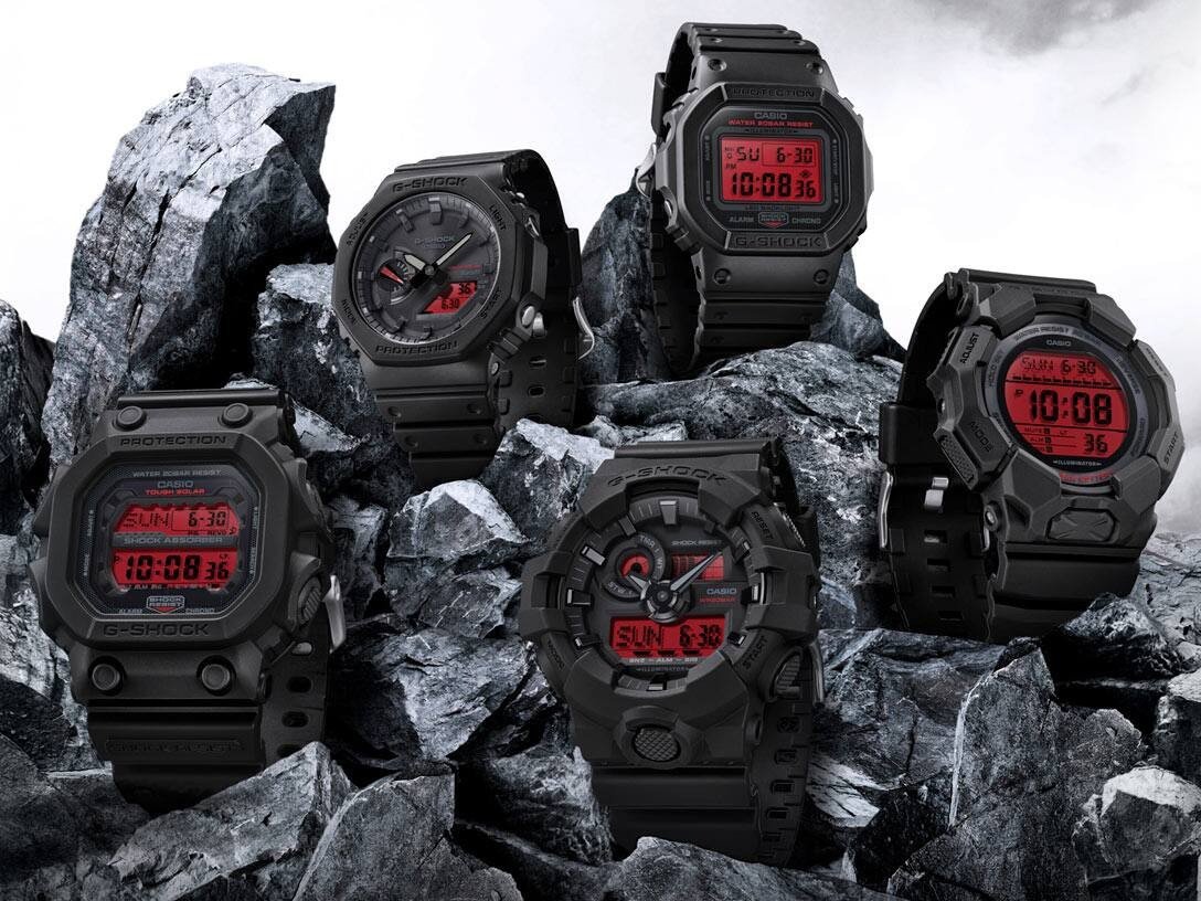 كاسيو تُجدد ساعات G-Shock الكلاسيكية بألوان جديدة من الأسود والأحمر الجريء في الولايات المتحدة 7 G-Shock