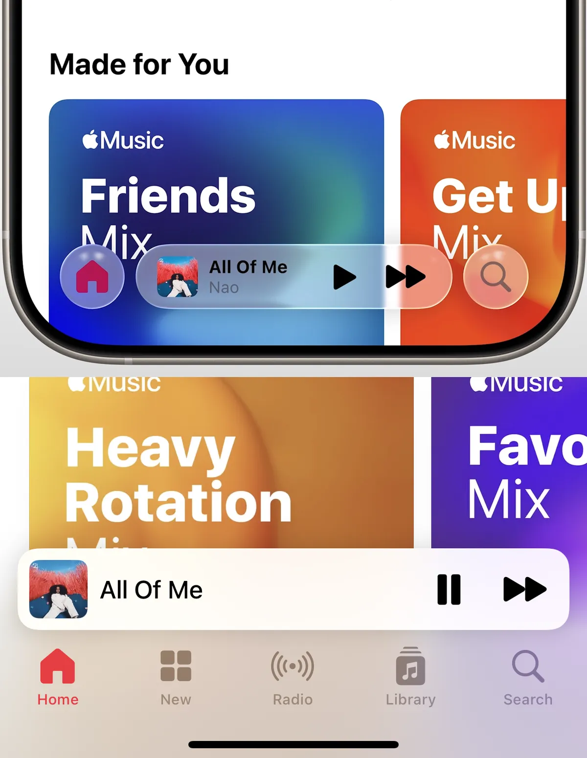 iOS 18 مقابل iOS 26: ما مدى تأثير الزجاج السائل على مظهر جهاز iPhone الخاص بك؟ 11 القوائم وأشرطة علامات التبويب الديناميكية