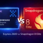 مقارنة بين معالج Exynos 2600 ومعالج Snapdragon 8 Elite: نتائج الاختبارات المعيارية، ومواصفات الجهاز، والمزيد 25 Exynos 2600 vs Snapdragon 8 Elite